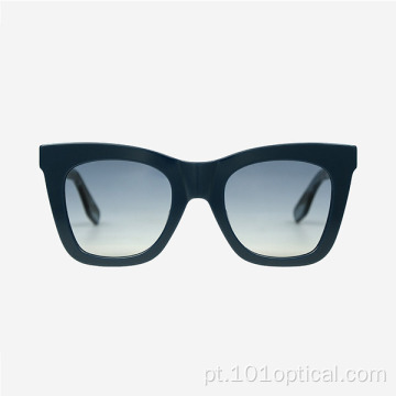 Óculos de sol feminino de design Cat Eye Acetate